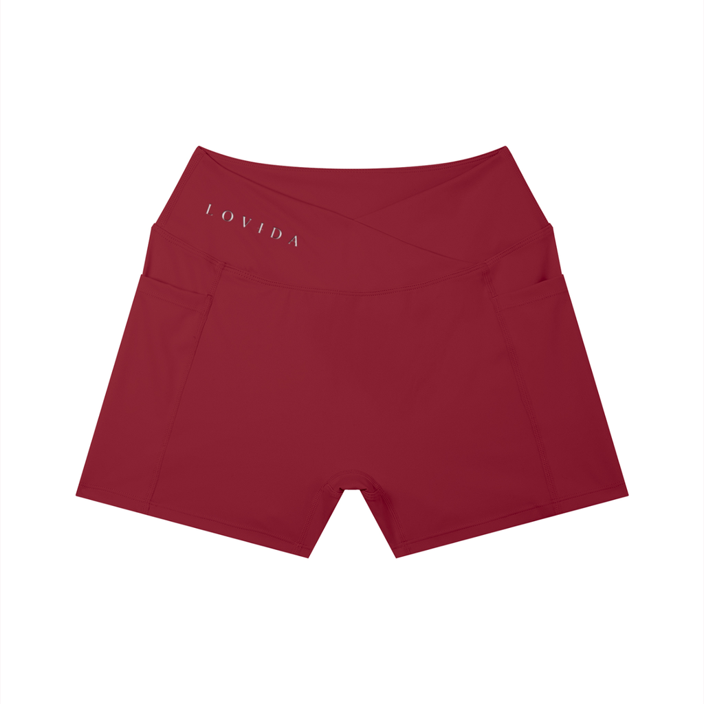 Lovida High Rise Pocket Yoga Shorts